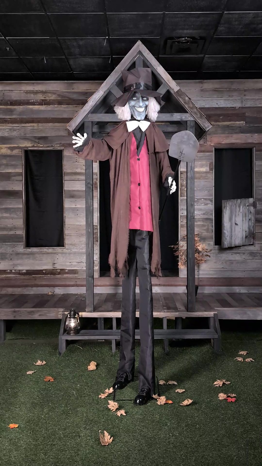 Meet Gregor the Grave Digger—an animatronic nightmare come to life! With a moving head, glowing eyes, and creepy audio effects, Gregor is ready to unearth terror in your Halloween display. Just don’t let him dig too deep...
